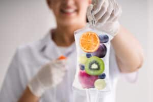 Vitamin IV therapy infusion for wellness support.
